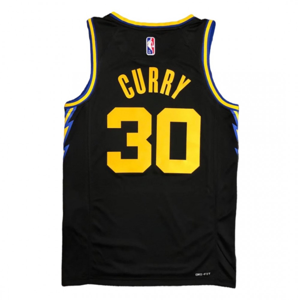 Men's Golden State Warriors Stephen Curry #30 Black 2021/22 Swingman Jersey - City Edition-Pro Kit Vault | Brand New 26/27 Sports Jerseys